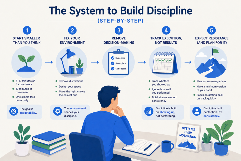 The System to Build Discipline (Step-by-Step)