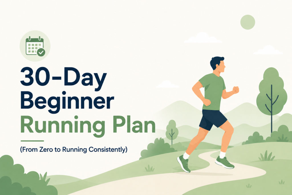 30-Day Beginner Running Plan (From Zero to Running Consistently)