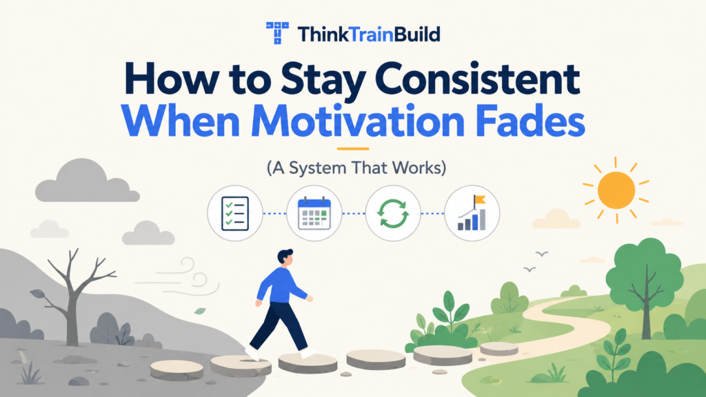 How to Stay Consistent When Motivation Fades (A System That Works)