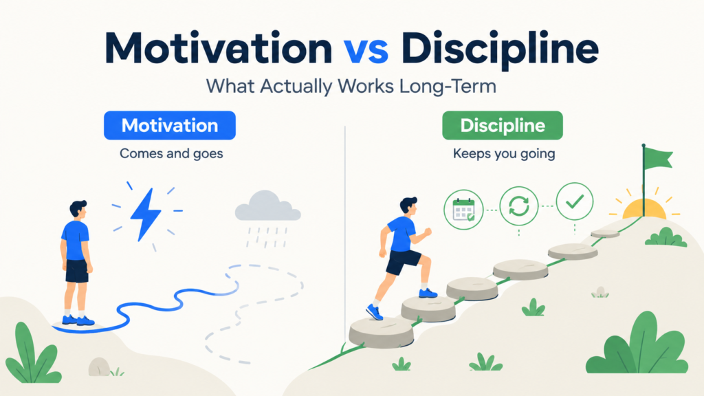 Motivation vs Discipline (What Actually Works Long-Term)