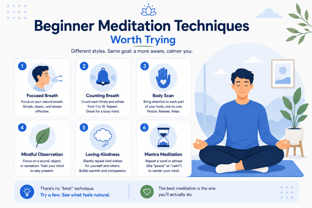 Beginner Meditation Techniques Worth Trying