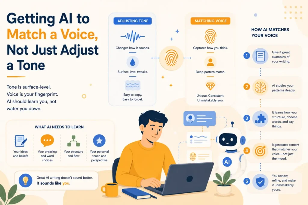 Getting AI to Match a Voice, Not Just Adjust a Tone