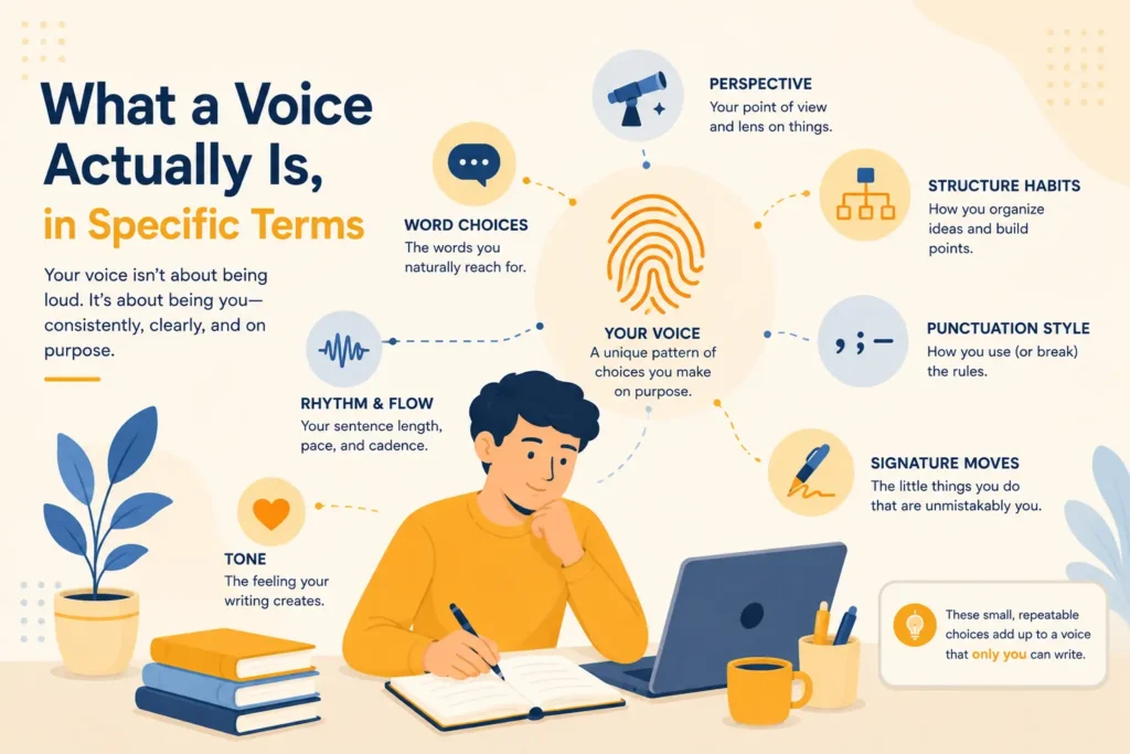 What a Voice Actually Is in Specific Terms